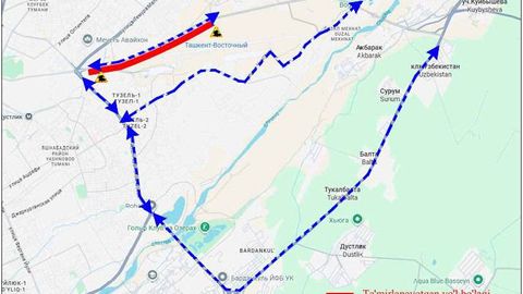 На нескольких улицах Ташкента частично ограничат движение почти на две недели