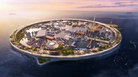 Yaponiyada suzib yuruvchi kelajak shahri konsepti namoyish qilindi