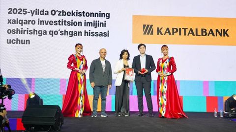 Kapitalbank TAF!!25 фестивалида Ўзбекистоннинг халқаро имижини оширишга қўшган ҳиссаси учун тақдирланди