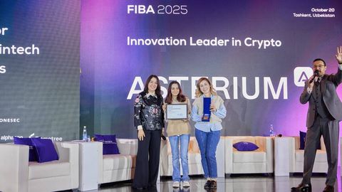Asterium Innovation Leader in Crypto mukofotiga sazovor bo‘ldi – FinTech & Banking Forum–2025 (FIBA)