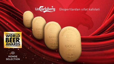 UzCarlsberg компанияси нуфузли пиво тақдимотларидан бирида 4 та олтинни қўлга киритди
