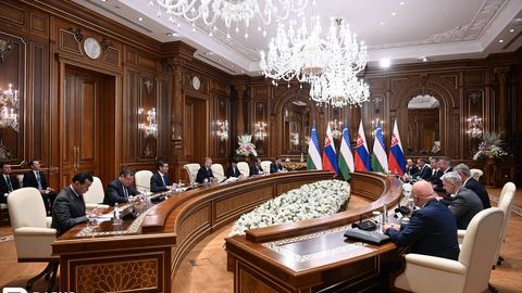 Ўзбекистон ва Словакия президентлари стратегик шерикликни янада мустаҳкамлашни муҳокама қилди