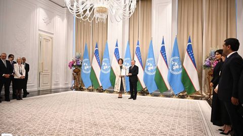 Uzbekistan deepens ties with UNESCO, awards Director-General Order of Friendship