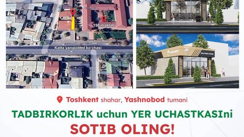 Toshkentda tadbirkorlar uchun imkoniyat: tayyor loyiha asosidagi yer uchastkalari sotuvi boshland