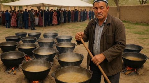 Qashqadaryoda to‘yida 14 ta qozonda ovqat damlagan fuqaro jarimaga tortildi