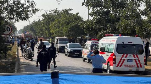 Pokiston poytaxtida portlash yuz berdi, qurbonlar bor (video)