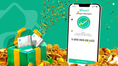 Tenge Bank мижозларга Tenge24 иловаси орқали “Бир миллионлик имконият” акциясини тақдим этмоқда