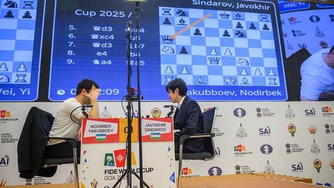 Шахмат. Жавоҳир Синдоров Нодирбек Якуббоевни мағлуб этиб, Жаҳон кубоги финалига йўл олди
