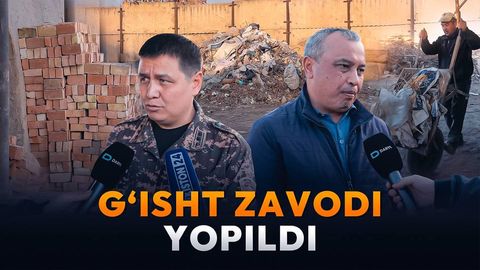 Yangiyoʻlda chiqindi yoqib havoni zaharlayotgan gʻisht zavodi yopildi