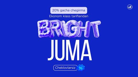 Uzbekistan Airways “Yorqin juma” акциясини эълон қилади: 200 000 дан ортиқ авиачипталар тарифлардан 20% гача чегирма билан тақдим этилмоқда