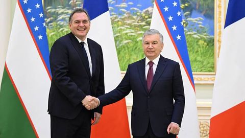 Президент Шавкат Мирзиёев Франция транспорт вазирини қабул қилди