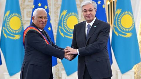 Kazakhstan awards European Council president first-degree Order of “Dostyk”