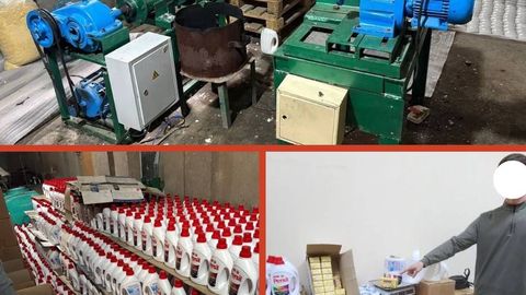 В Ташкенте выявлен подпольный цех, где производились поддельные гигиенические средства известных брендов