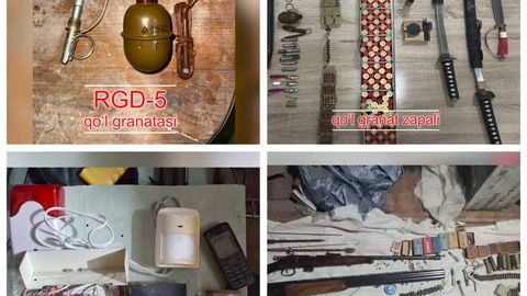 Житель Ташкента во время ремонта дома обнаружил гранату, боеприпасы и взрывчатку