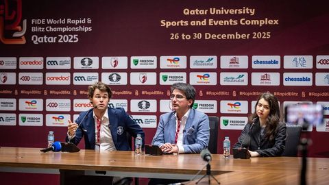 Рапид ва блиц Жаҳон чемпионати. Карлсен ва Горячкина рапид баҳсларида тенгсиз бўлди