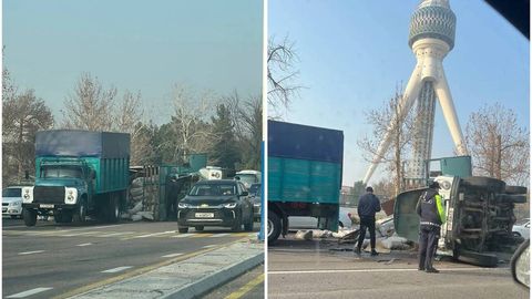 В Ташкенте произошло ДТП с участием автомобилей ЗИЛ, Voyah и Nexia-3