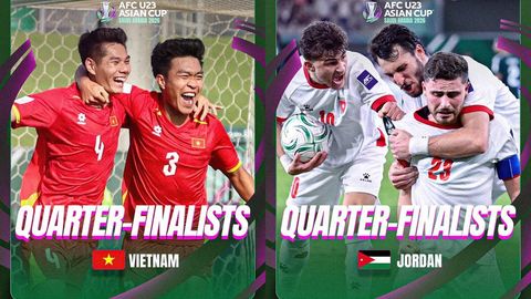 U-23 Осиё Кубоги: Вьетнам ва Иордания чорак финалга йўл олди
