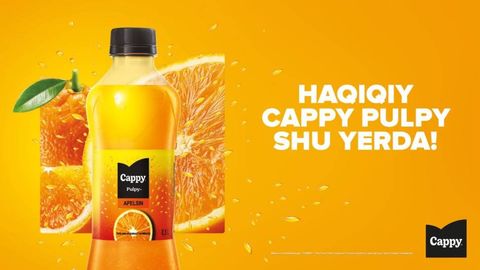Cappy Pulpy Apelsin Ўзбекистон бозорига кириб келмоқда