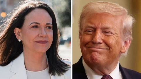 Мария Мачадо подарила Трампу свою Нобелевскую медаль (видео)