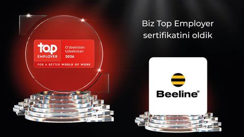 Beeline Uzbekistan Top Employer 2026 мақомини тасдиқлади ва дунёнинг етакчи иш берувчилари қаторига кирди