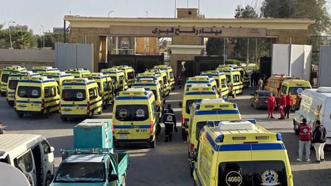 Ғазони Миср билан боғловчи Рафаҳ чегара ўтказиш пункти қисман очилди