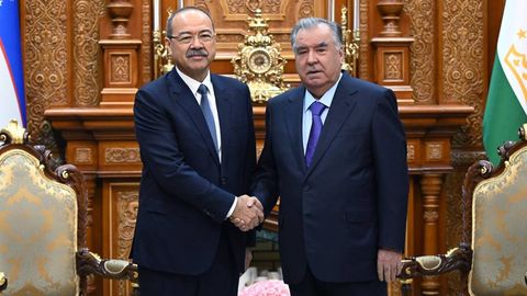 Abdulla Aripov Tojikistonda Emomali Rahmon bilan uchrashdi