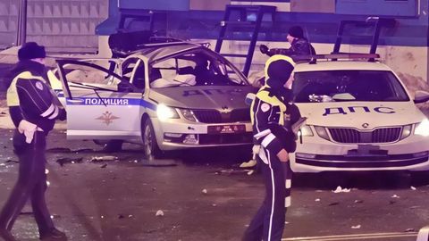 Moskvada YPX avtomobili portlatildi (video)