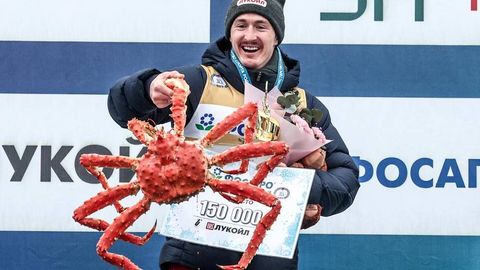 Чанғи пойгаси бўйича Россия чемпионати ғолибларига қисқичбақа совға қилинди