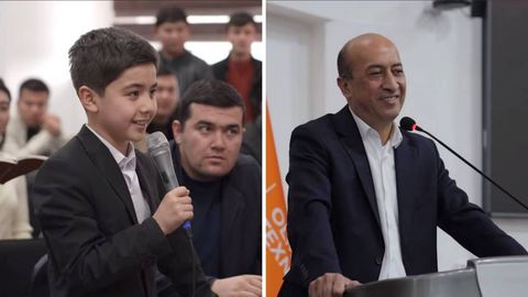 “Ёшлар куни”да ҳоким билан мулоқот қилган ўқувчи бир дақиқага ҳокимлик лавозимини сўради (видео)