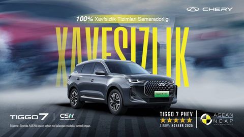 Chery Tiggo 7 тўртта етакчи краш-тестда 5 та юлдузга эга биринчи Хитой автомобили бўлди