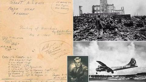 “Нималар қилиб қўйдик?”: Хиросимага бомба ташлаган учувчининг кундалиги 1 млн долларга сотилмоқда
