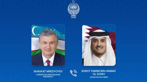 Шавкат Мирзиёев Қатар амири билан телефон орқали мулоқот қилди