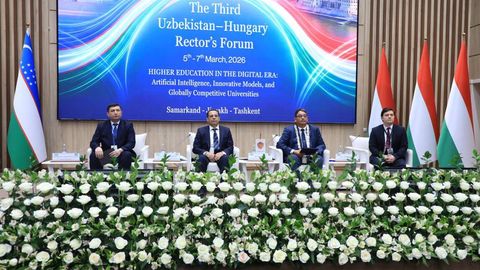 Uzbekistan–Hungary Rectors Forum opens in Samarkand with focus on AI and innovation