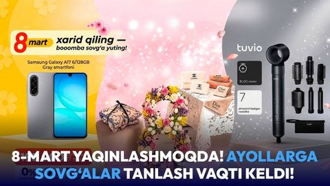 Ayollar uchun sevimli sovg‘alarni qayerdan topish mumkin?