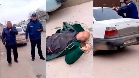 Сурхондарёда ички ишлар ходимини калтаклаган эркакка нисбатан жиноят иши қўзғатилди