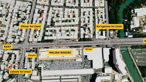 “Малика” бозори яқинидаги йўлларда тирбандликлар бартараф этилади