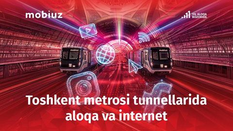 Mobiuz метро туннелларида алоқа ва интернетни ишга туширди