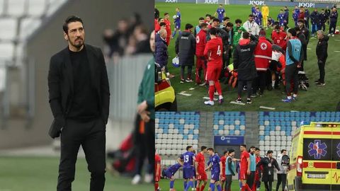 Туркия ёшлар терма жамоаси бош мураббийи ҳакамга эътироз билдириб, ҳушини йўқотди