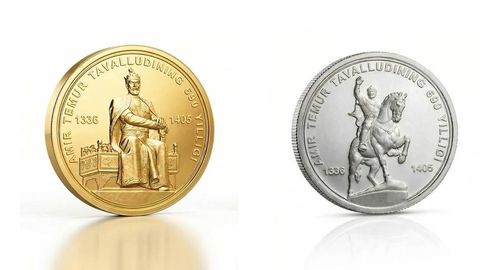 ЦБ выставил на продажу золотые и серебряные монеты с Амиром Темуром — известна стоимость