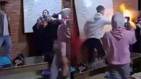 Misrda o&lsquo;quvchilar o&lsquo;qituvchi ayolni yoqib yubordi (video)