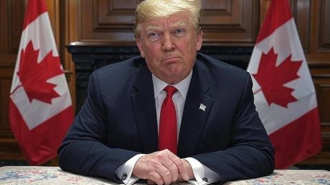 Tramp Kanada qo&lsquo;shib olingan AQSH xaritasini ko&lsquo;rsatdi (foto)