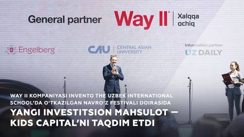 Way II kompaniyasi Invento The Uzbek International School’dagi Navro‘z festivalida Kids Capital investitsiya mahsulotini taqdim etdi
