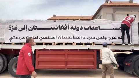 Afghanistan delivers 530 tons of aid to Gaza via Egypt