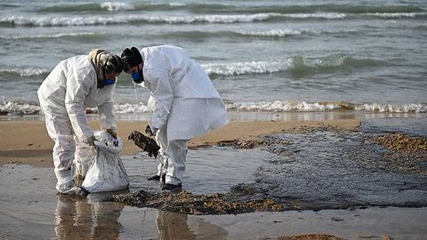 Qora dengizda yirik hajmda neft suvga oqib ketdi