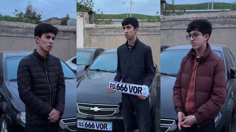 Samarqandda mashinasiga yasama “VOR” raqamini taqib, drift qilgan haydovchi ushlandi