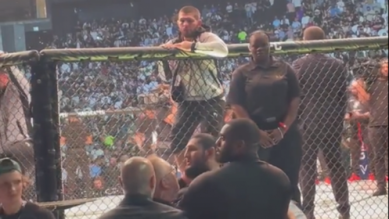 UFC 280 musobaqasi vaqtida Hamzat Chimayev va Abubakar Nurmagomedov o‘rtasida janjal sodir bo‘ldi (video)