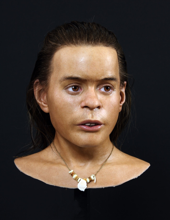 Scientist reconstructs face of a boy who died some 8,300 years ago in Norway