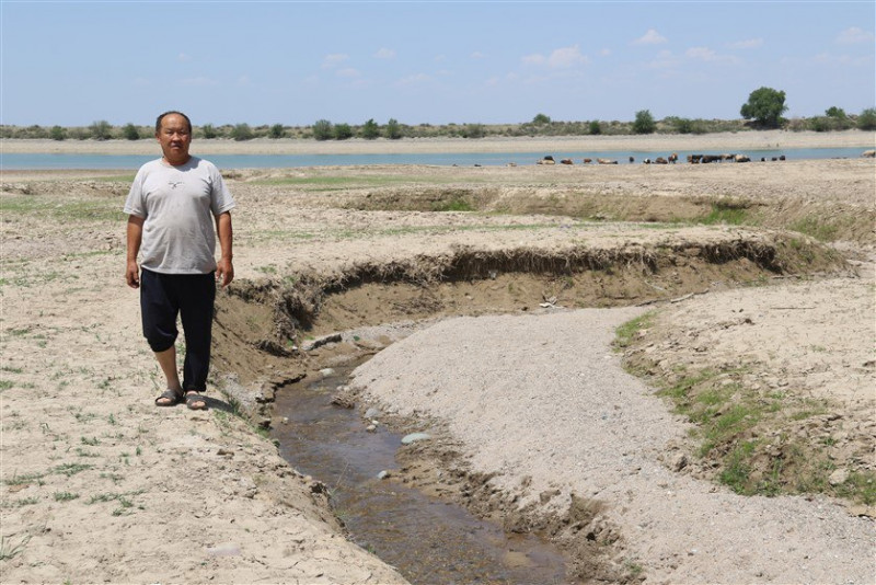 Засуха в Кыргызстане: в реках не хватает воды полить даже гектар поля