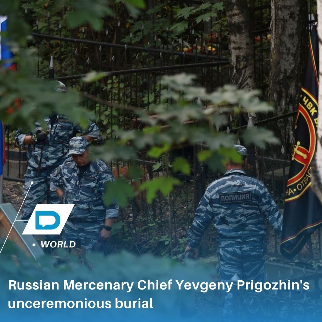 Russian Mercenary Chief Yevgeny Prigozhin's Unceremonious Burial ...