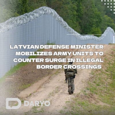 Latvian Defense Minister mobilizes army units to counter surge in illegal border crossings  (video)